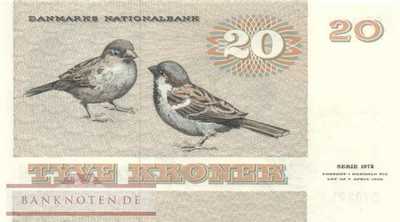 Denmark - 20  Kroner (#049h-2_UNC)
