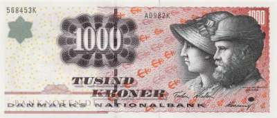 Dänemark - 1.000  Kroner (#059a-1_UNC)