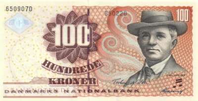 Denmark - 100  Kroner (#061a-U3_UNC)