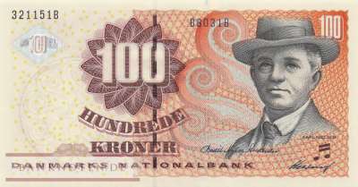 Dänemark - 100  Kroner (#061b-2_UNC)
