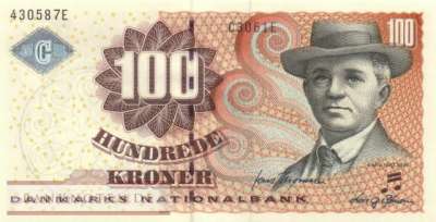 Dänemark - 100  Kroner (#061f-1_UNC)