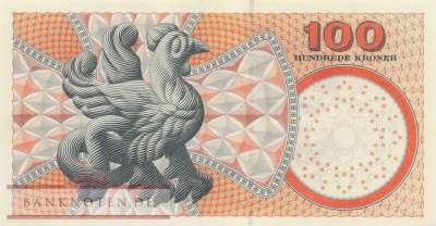 Denmark - 100  Kroner (#061f-2_UNC)