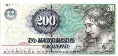 Dänemark - 200  Kroner (#062f-U1_UNC)
