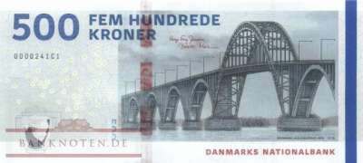 Dänemark - 500  Kroner (#073-3_UNC)