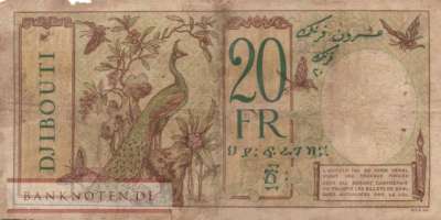 Djibouti - 20  Francs (#007a-2_G)