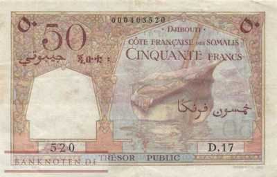 Französich Somaliland /Djibouti - 50  Francs (#025a_VF)