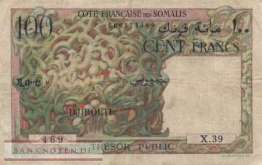 Französich Somaliland /Djibouti - 100  Francs (#026_VF)