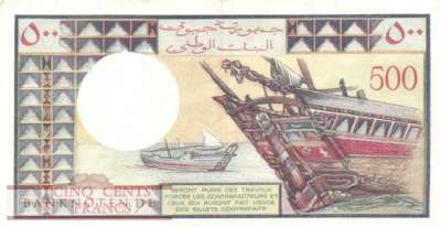 Djibouti - 500  Francs (#036a_VF)