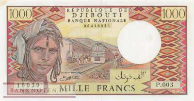 Djibouti - 1.000  Francs (#037d-1_AU)
