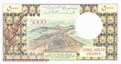 Djibouti - 5.000  Francs (#038d_UNC)