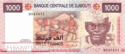 Djibouti - 1.000  Francs (#042b_UNC)