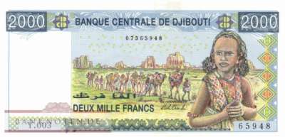 Djibouti - 2.000  Francs (#043b_UNC)