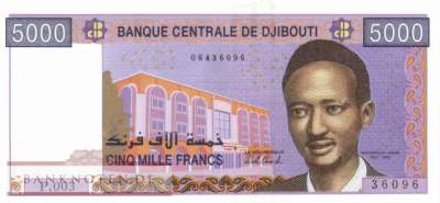 Djibouti - 5.000  Francs (#044b_UNC)