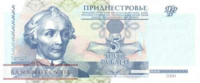 Transnistria - 5  Rublei (#035a_UNC)
