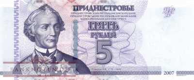 Transnistrien - 5  Rubel (#043b_UNC)
