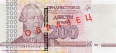 Transnistrien - 200  Rubel - SPECIMEN (#077S_UNC)