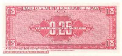 Domincan Republic - 25 Centavos Oro (#087a_UNC)