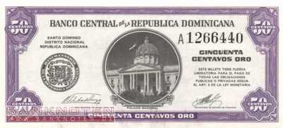 Dominikanische Republik - 50 Centavos Oro (#089a_UNC)