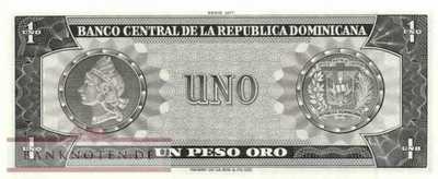 Dominican Republic - 1  Pesos Oro (#108a-77_UNC)