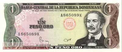 Dominikanische Republik - 1  Peso Oro (#126a-U1_UNC)