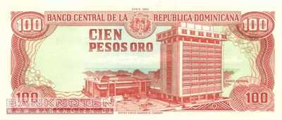 Dominikanische Republik - 100  Pesos Oro (#128b_UNC)
