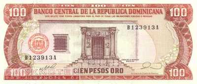 Dominican Republic - 100  Pesos Oro (#128b_UNC)