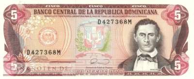 Dominikanische Republik - 5  Pesos Oro (#131_UNC)