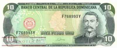 Dominikanische Republik - 10  Pesos Oro (#153a-98_UNC)