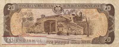 Dominikanische Republik - 20  Pesos Oro (#154b_VG)