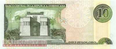 Dominikanische Republik - 10  Pesos Oro (#165a_UNC)