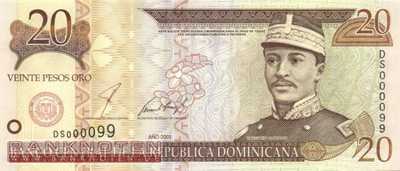 Dominikanische Republik - 20  Pesos Oro (#169a_UNC)