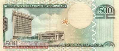 Dominikanische Republik - 500  Pesos Oro (#172a_UNC)