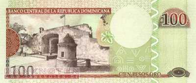 Dominikanische Republik - 100  Pesos Oro (#177b_UNC)