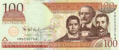 Dominican Republic - 100  Pesos Oro (#177c_UNC)