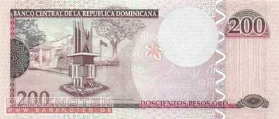 Dominikanische Republik - 200  Pesos Oro (#178a_UNC)