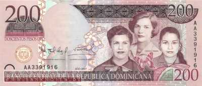 Dominikanische Republik - 200  Pesos Oro (#178a_UNC)