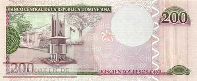 Dominikanische Republik - 200  Pesos Oro (#178b_UNC)