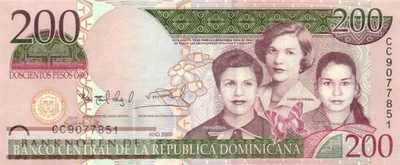 Dominikanische Republik - 200  Pesos Oro (#178b_UNC)