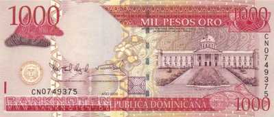 Dominican Republic - 1.000  Pesos Oro (#180b_UNC)