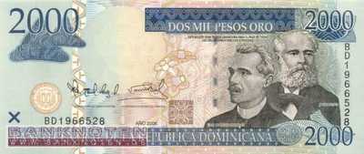 Dominikanische Republik - 2.000  Pesos Oro (#181a_UNC)