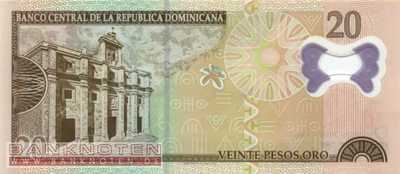 Dominikanische Republik - 20  Pesos Oro (#182_UNC)