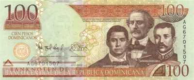 Dominican Republic - 100  Pesos Dominicanos (#184b_UNC)