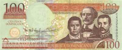 Dominikanische Republik - 100  Pesos Dominicanos (#184c_UNC)