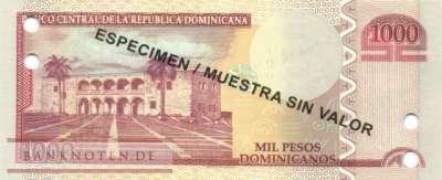Dominikanische Republik - 1.000  Pesos Dominicanos - SPECIMEN (#187bS_UNC)