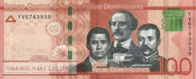 Dominican Republic - 100  Pesos Dominicanos (#190g_UNC)