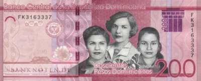 Dominikanische Republik - 200  Pesos Dominicanos (#191f_UNC)