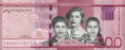 Dominikanische Republik - 200  Pesos Dominicanos (#191g_UNC)