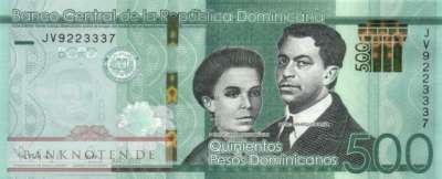 Dominikanische Republik - 500  Pesos Dominicanos (#192e_UNC)