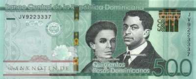 D - 500  Pesos Dominicanos (#192e_UNC)