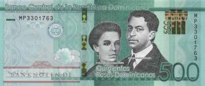 Dominikanische Republik - 500  Pesos Dominicanos (#192f_UNC)